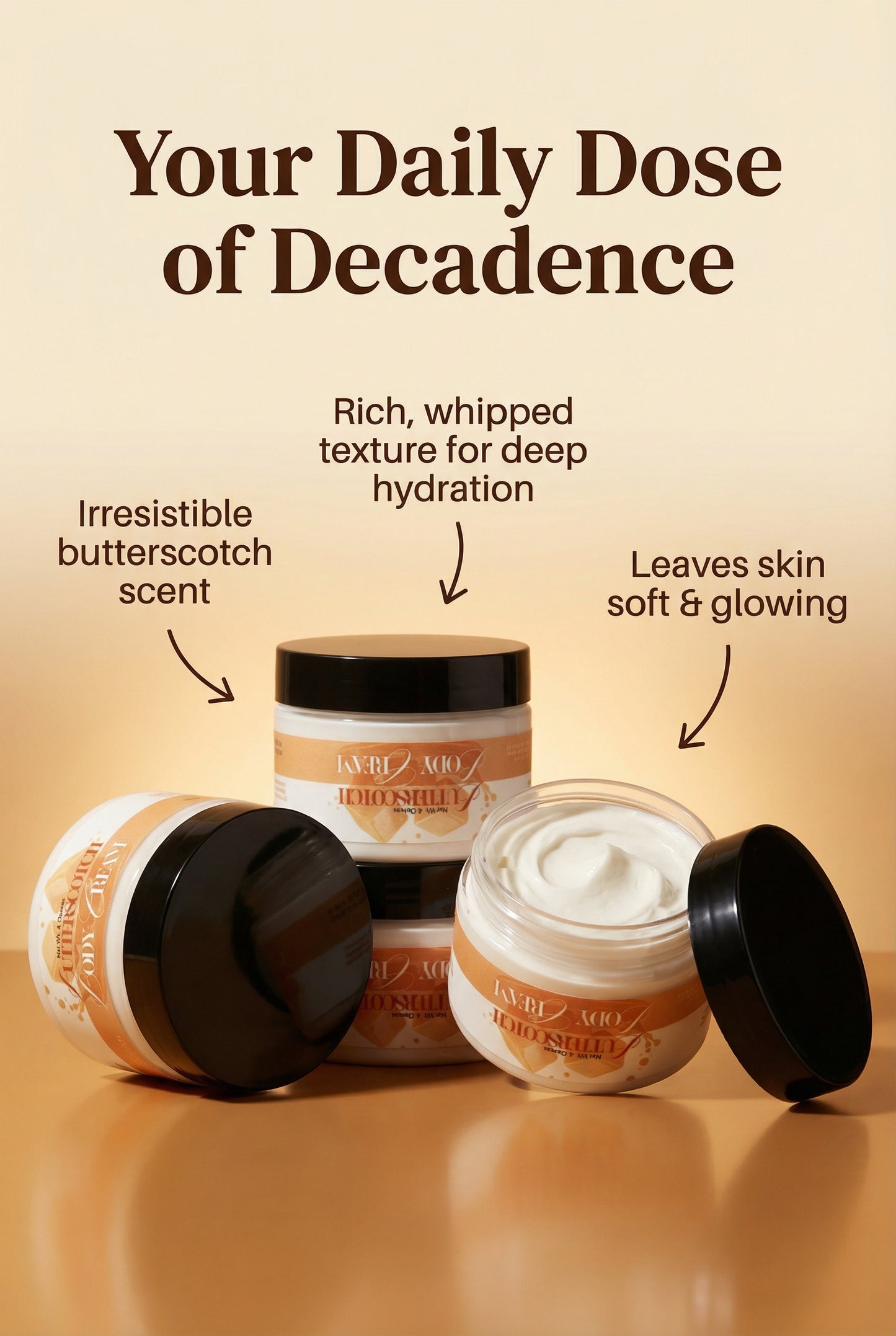 Butterscotch Body Cream 4oz - New Formula
