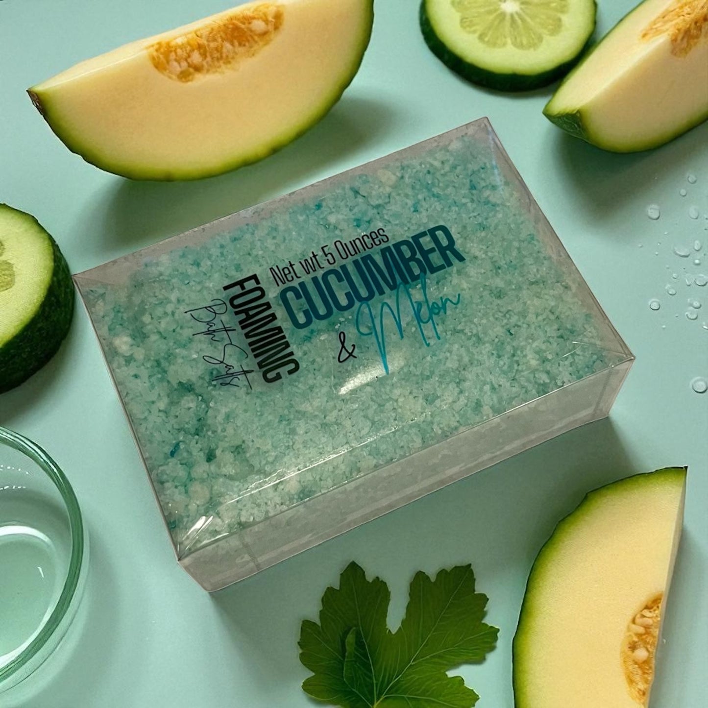 Cucumber Melon Foaming Bath Salt - 5 Ounces