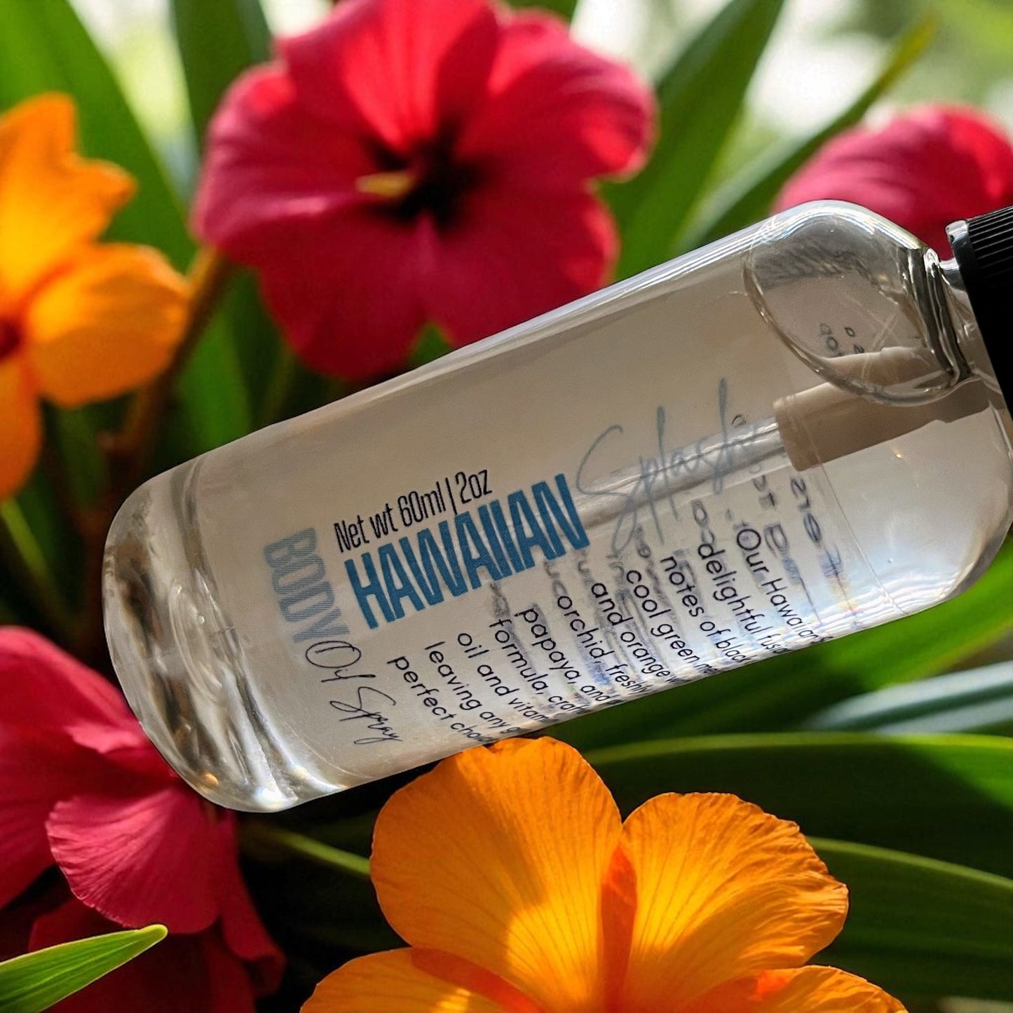 Hawaiian Vibes Body Oil Spray 2oz -4 Pack Bundle