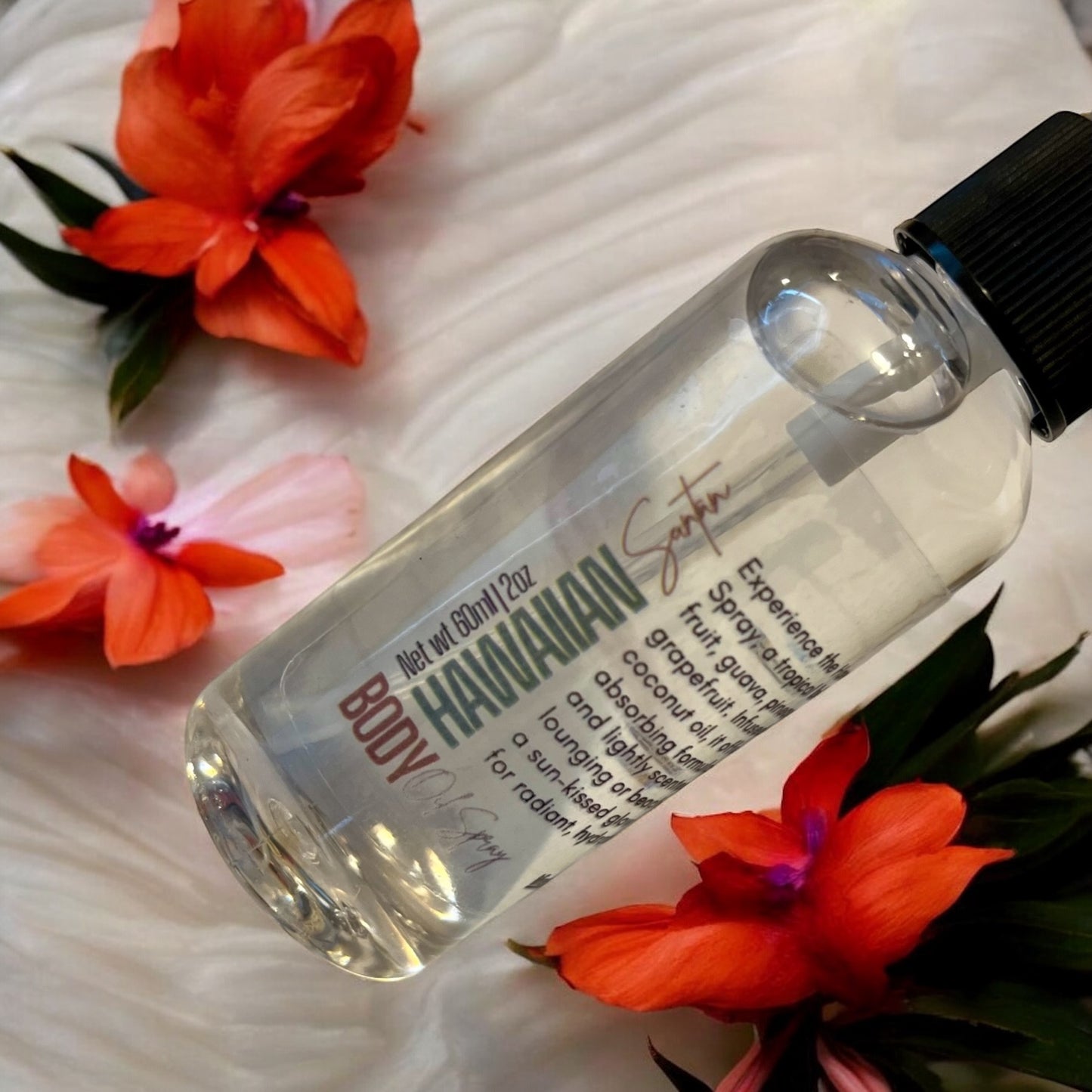 Hawaiian Vibes Body Oil Spray 2oz -4 Pack Bundle