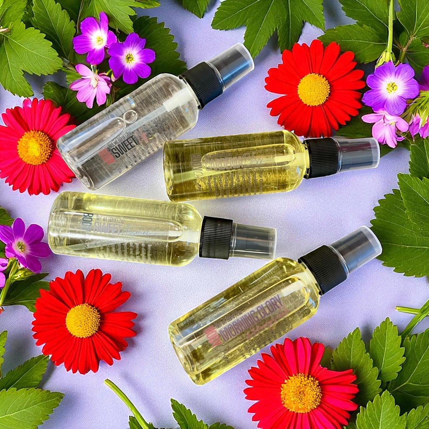 Floral Breeze Body Oil Spray 2oz - 4 Pack Bundle