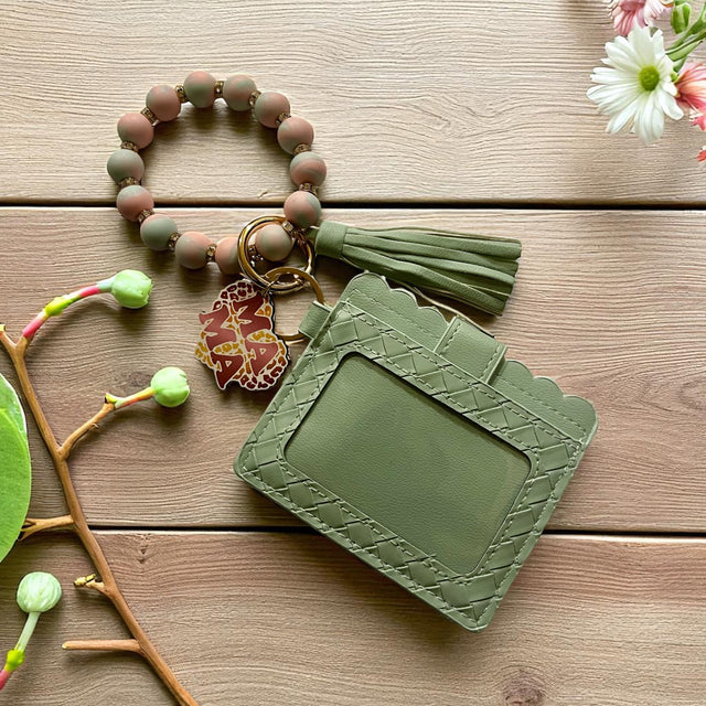 Women's Stripe Silica Gel Lock Clasp Card Holders