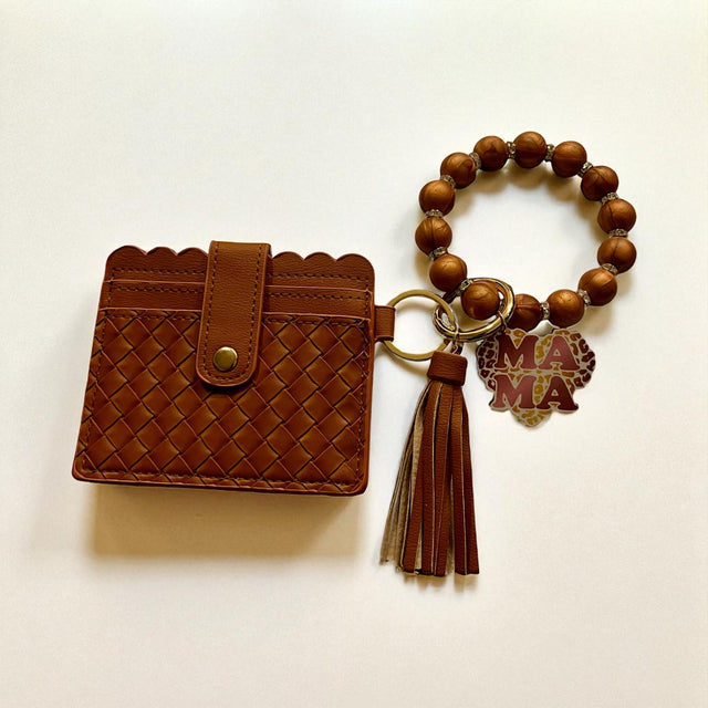 Women's Stripe Silica Gel Lock Clasp Card Holders