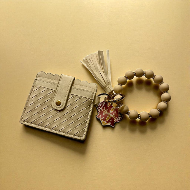 Women's Stripe Silica Gel Lock Clasp Card Holders