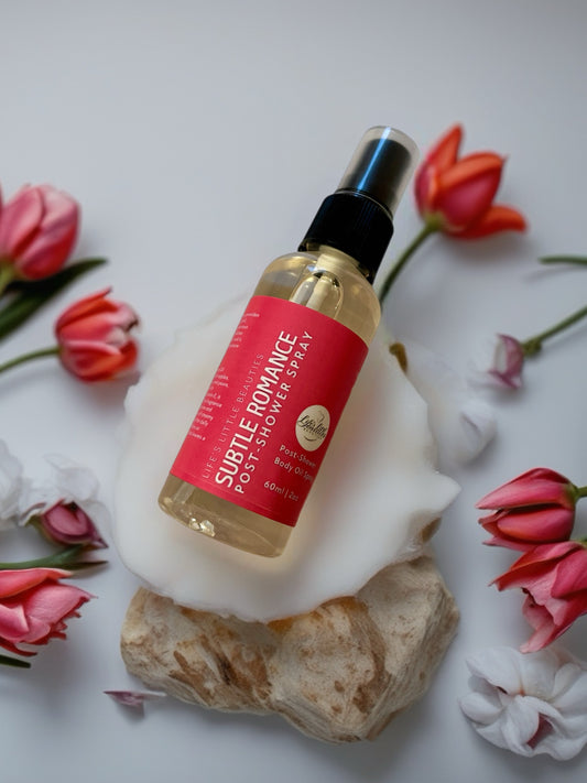 Subtle Romance Body Oil Spray - Fruity Floral Hydrating 2oz with Vitamin E