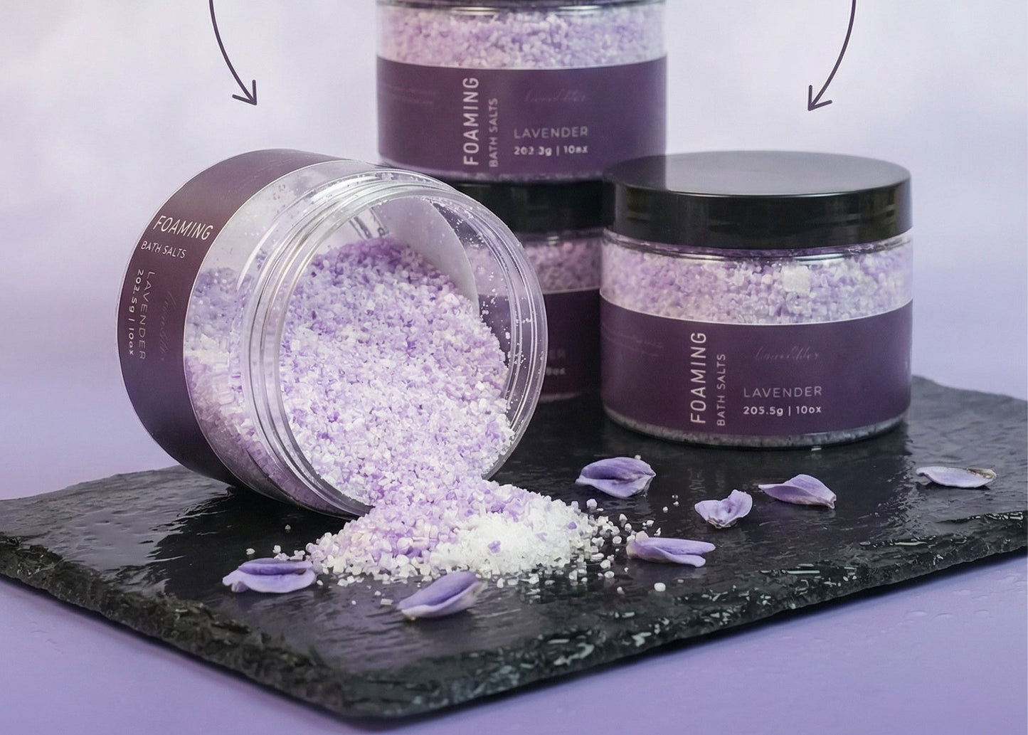 Lavender Foaming Bath Salt | 10 Ounces