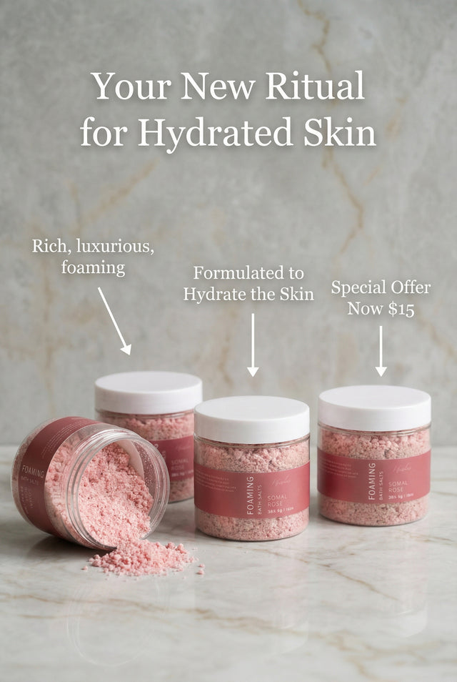 Somali Rose Foaming Bath Salt | 10 Ounces