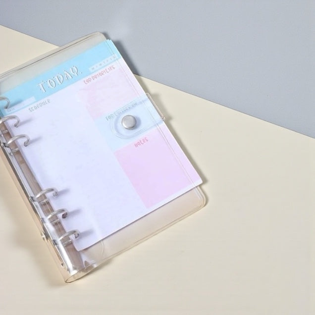 Clear A6 Soft PVC Binder