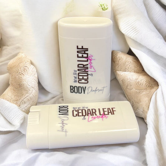 Natural Mini Deodorants, Cedar Leaf & Lavender (2 Pack, .5 oz Each)