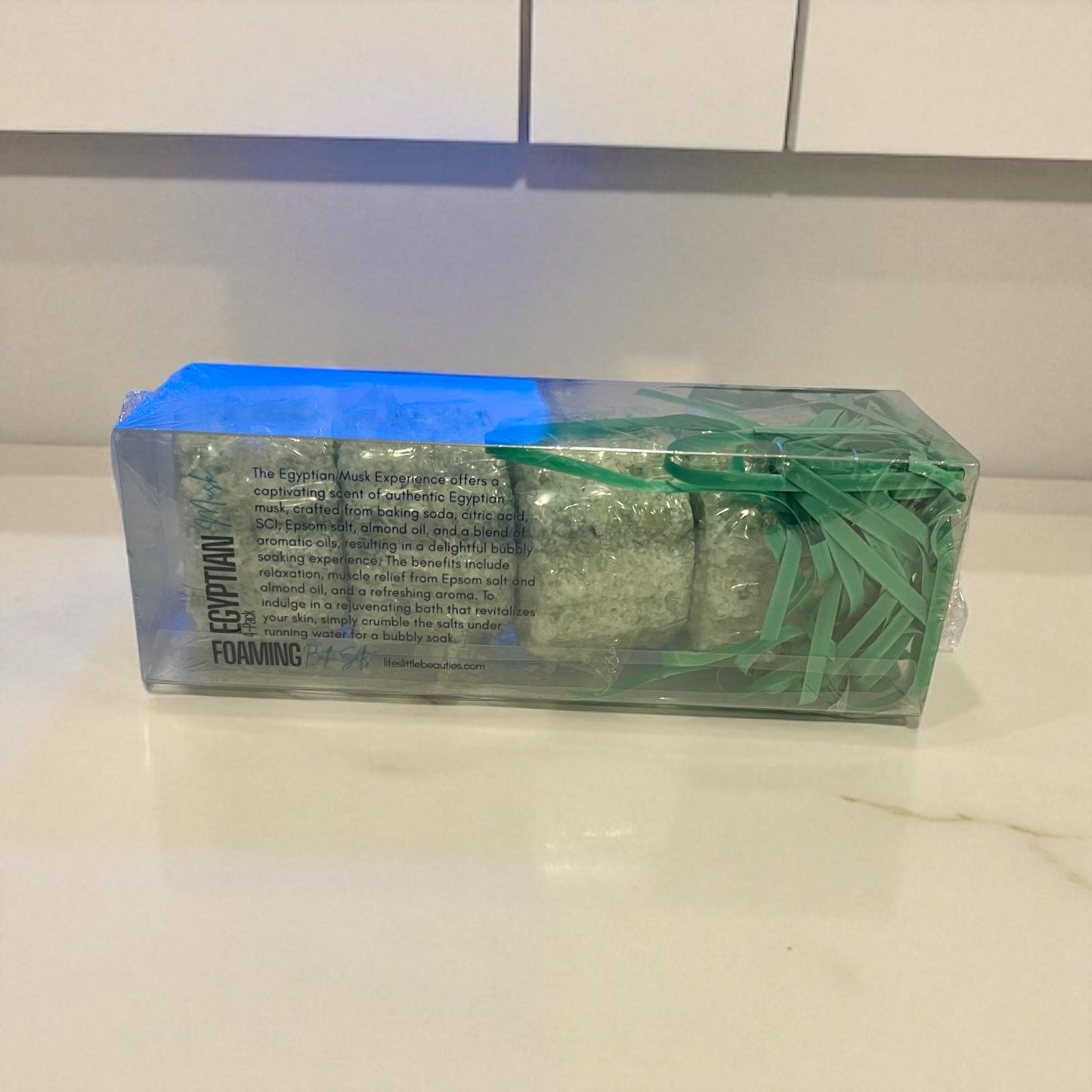 Egyptian Musk Foaming Bath Salts Fizzers - 4Pack