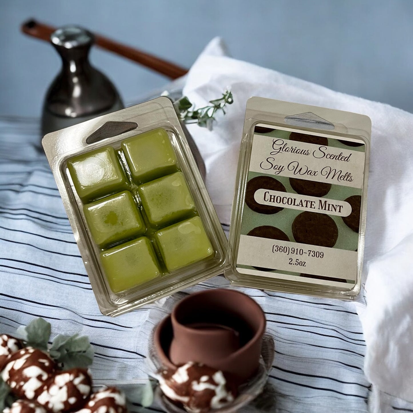 Chocolate Mint Soy Wax Melts - 2.5 oz