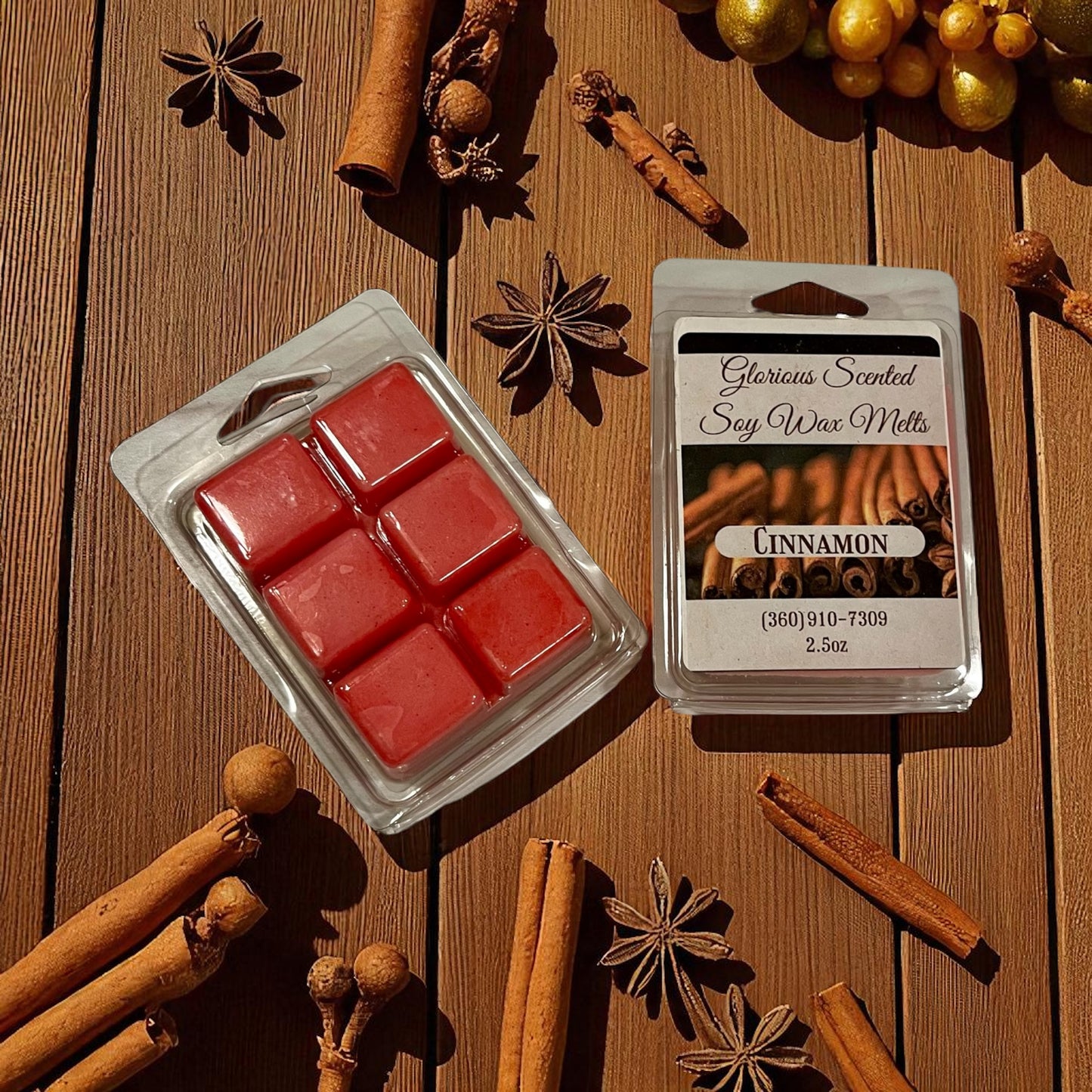 Cinnamon Soy Wax Melts - 2.5 oz
