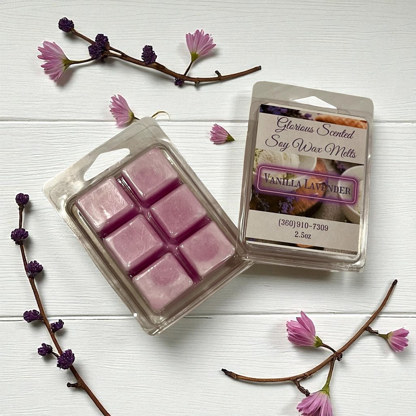 Vanilla Lavender Soy Wax Melts - 2.5 oz