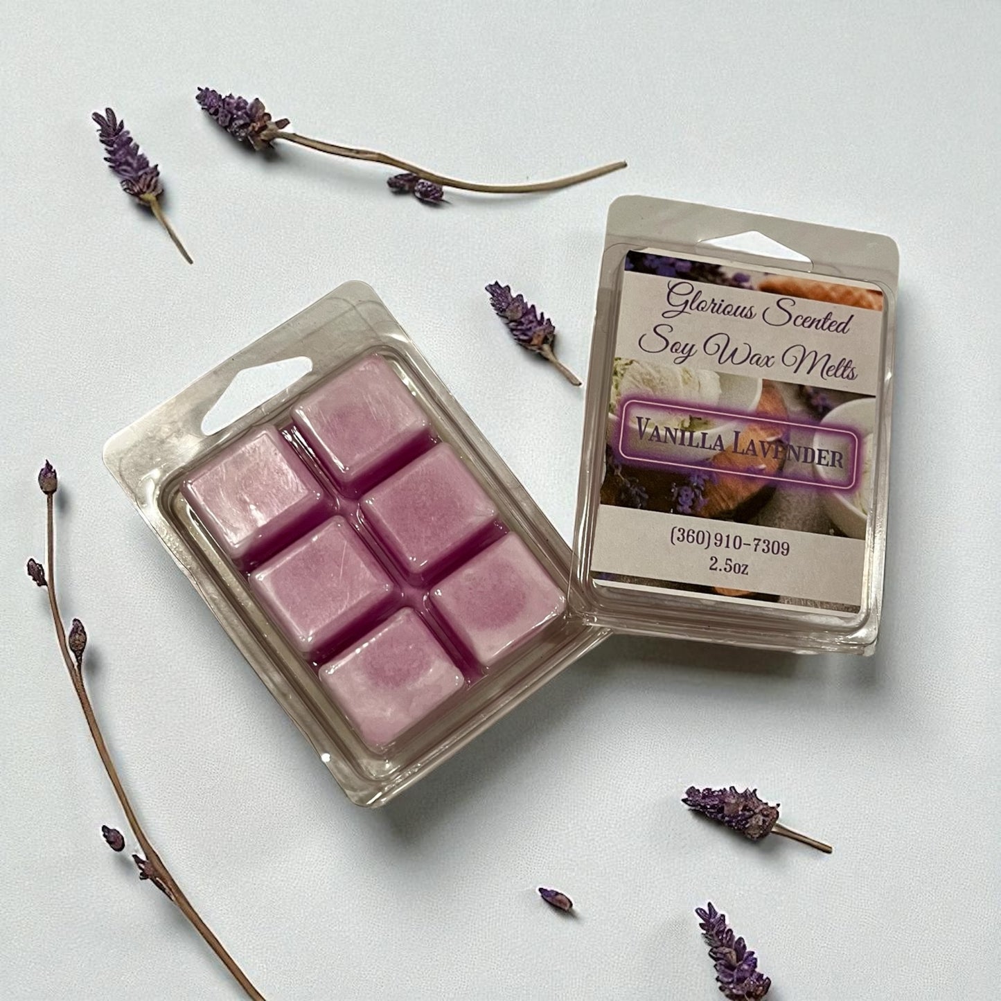 Vanilla Lavender Soy Wax Melts - 2.5 oz