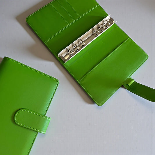 Forest Green A6 PU Leather Binders