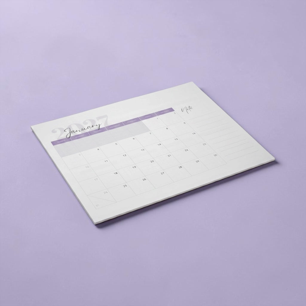 2027 Calendar Notepad - A 76-Page Duo
