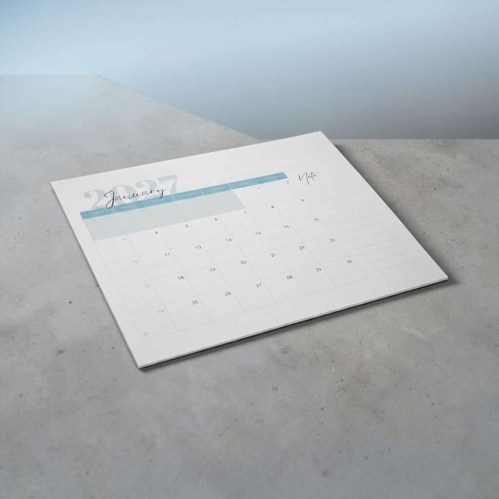 2027 Calendar Notepad - A 76-Page Duo