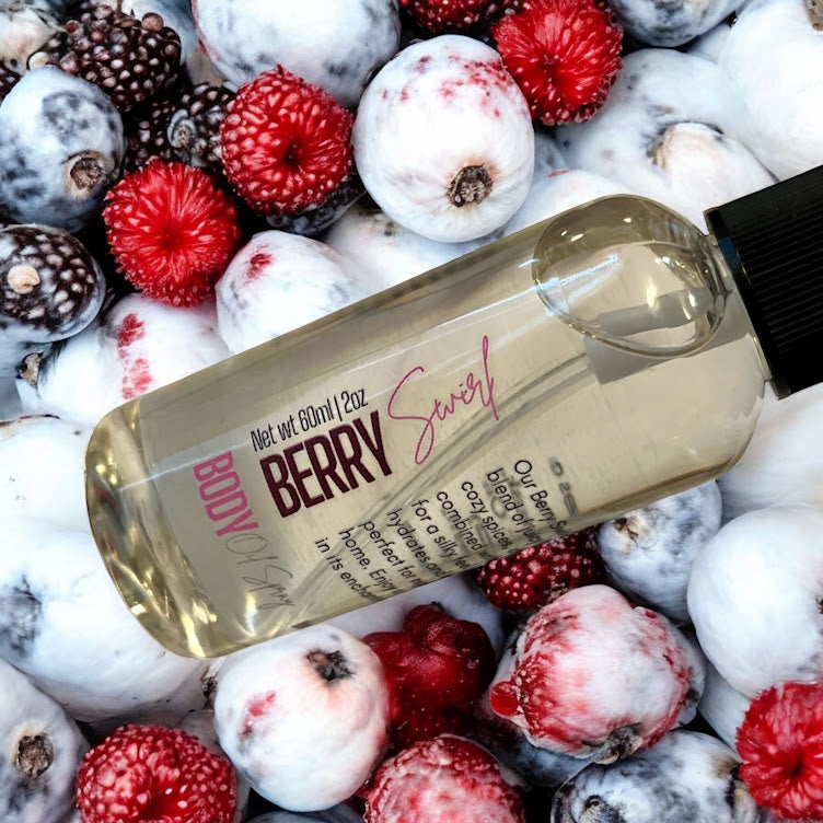 Berry Melody Body Oil Spray 4 Pack Bundle