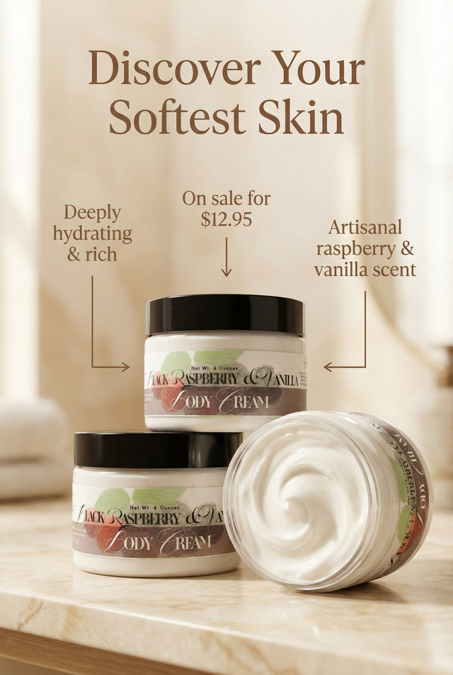 Black Raspberry & Vanilla Body Cream 4oz