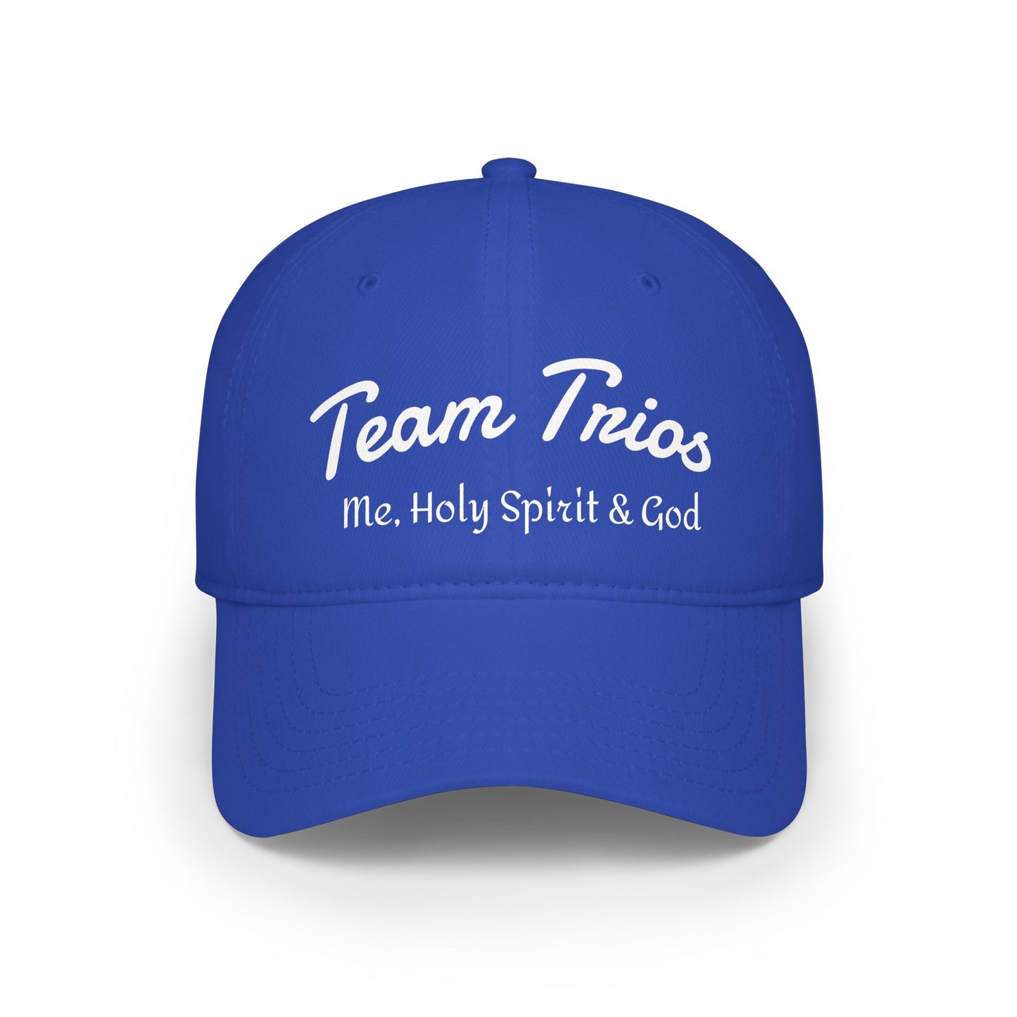 Team Trios Baseball Cap — “Team Trios: Me, Holy Spirit & God” Faith Baseball Hat
