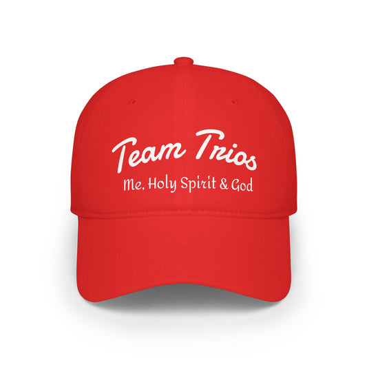 Team Trios Baseball Cap — “Team Trios: Me, Holy Spirit & God” Faith Baseball Hat