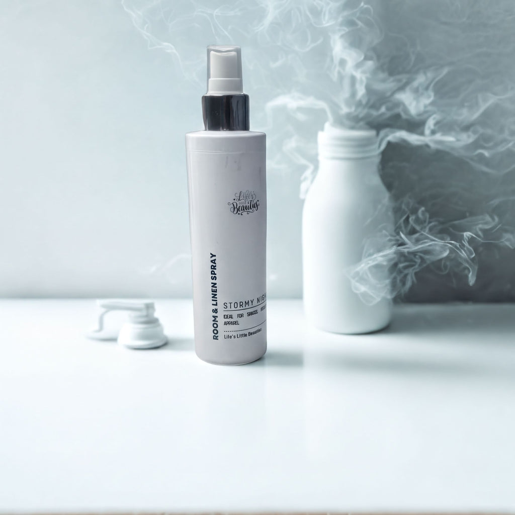 Natural room & linen spray with mist, handcrafted with goat milk and natural ingredients for fresh spaces