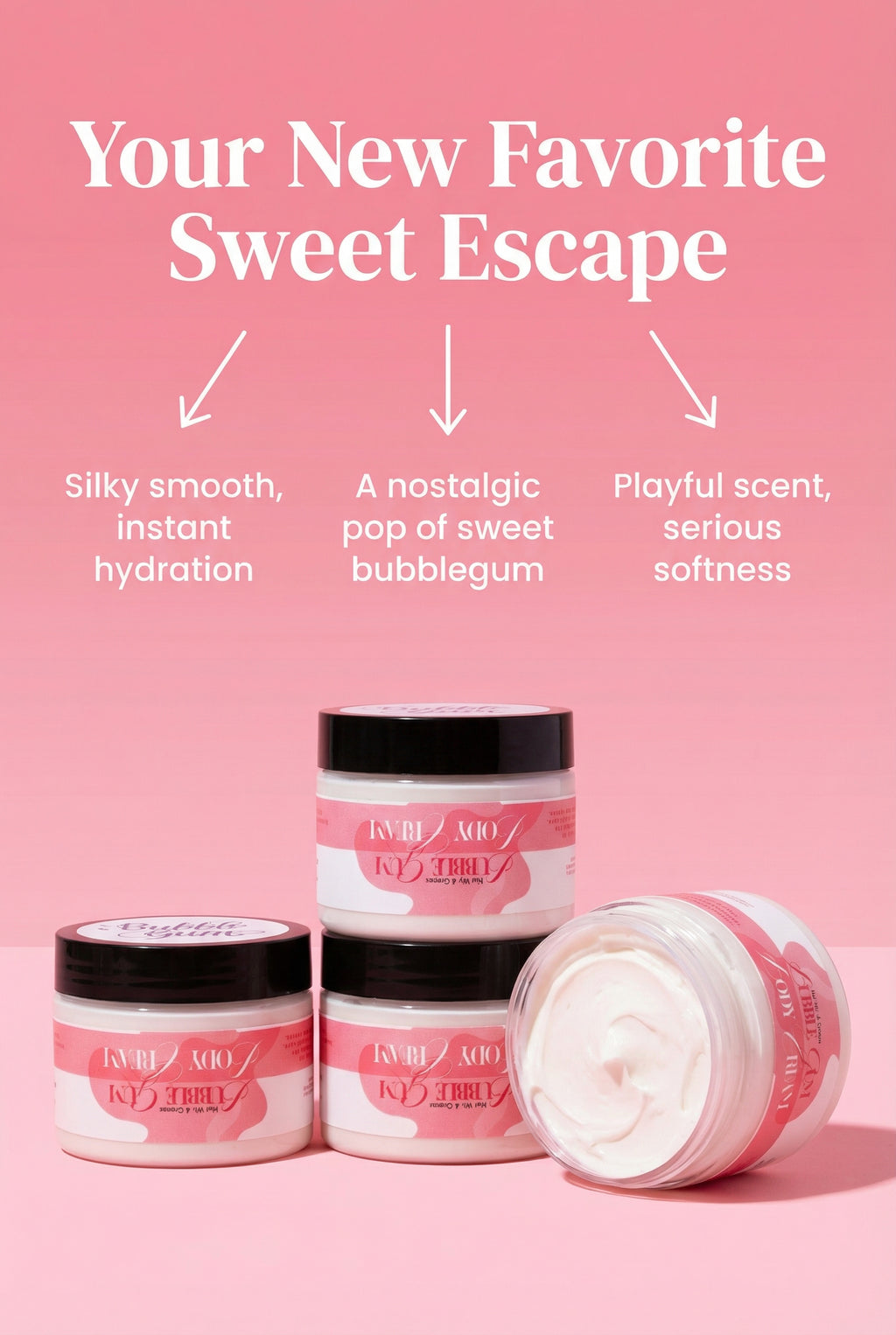 Bubble Gum Body Cream 4oz