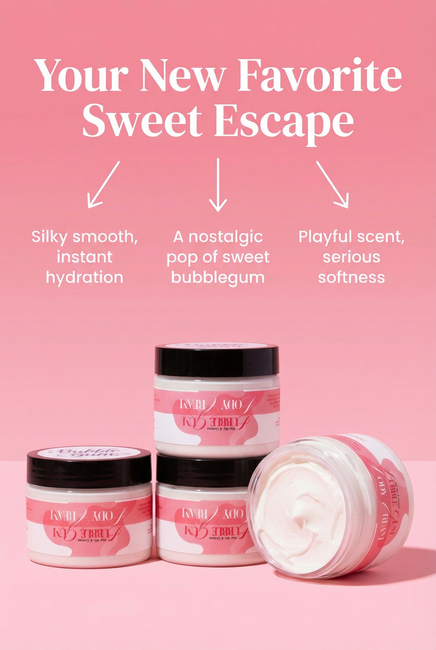 Bubble Gum Body Cream 4oz - New Formula