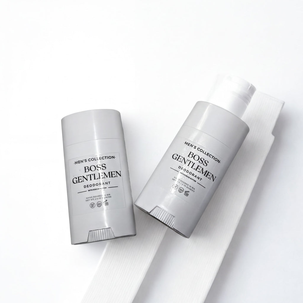 Two deodorant products from the "Men's Collection" are shown against a white background.
