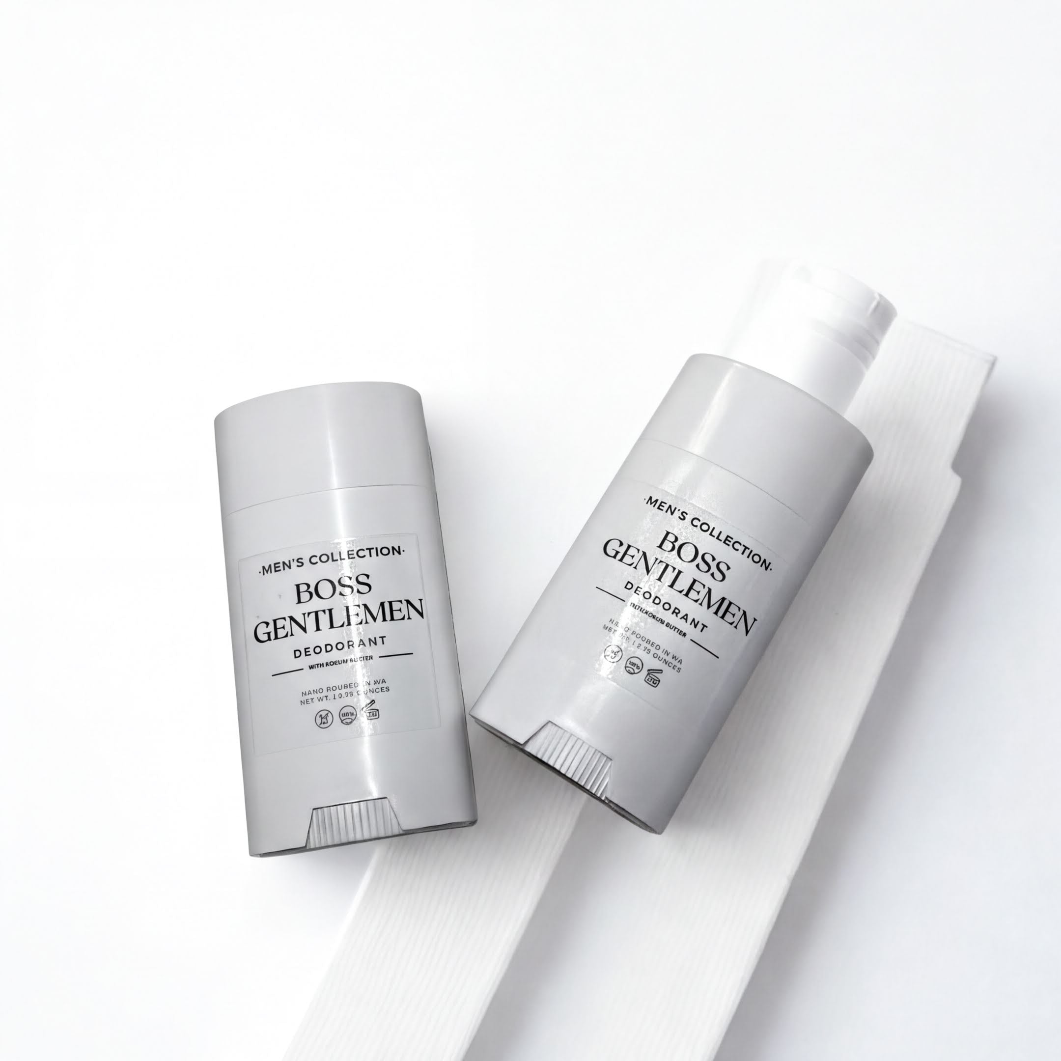 Two deodorant products from the "Men's Collection" are shown against a white background.