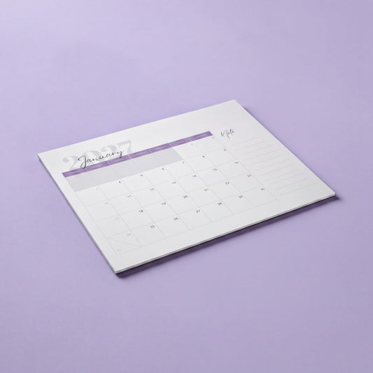 A calendar for the month of January, with the year "2027" displayed at the top.