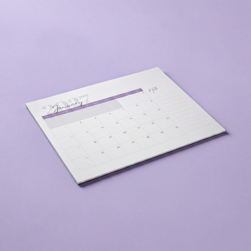 A calendar for the month of January, with the year "2027" displayed at the top.