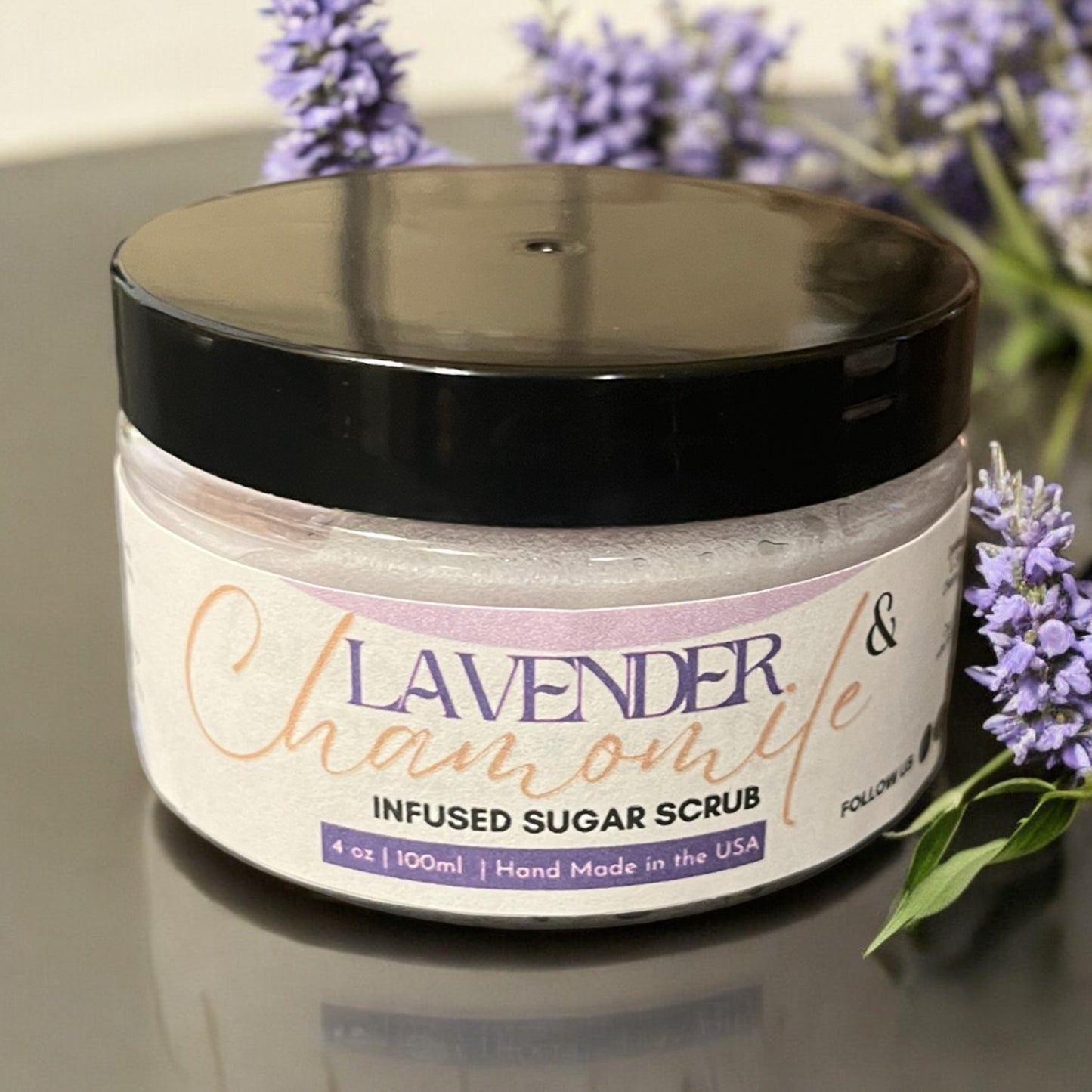 Lavender & Chamomile Sugar Scrub 4oz