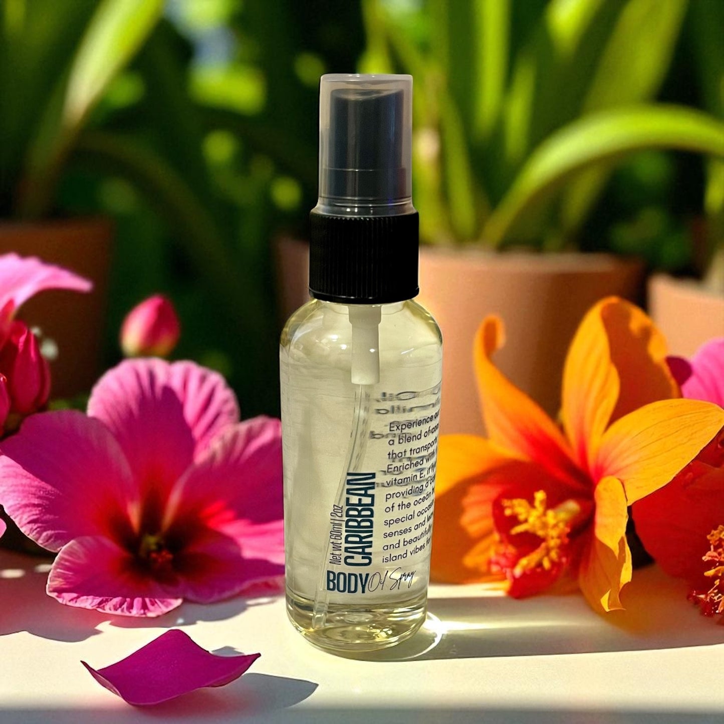 Caribbean Inspired Body Oil Spray 4-Pack Bundle