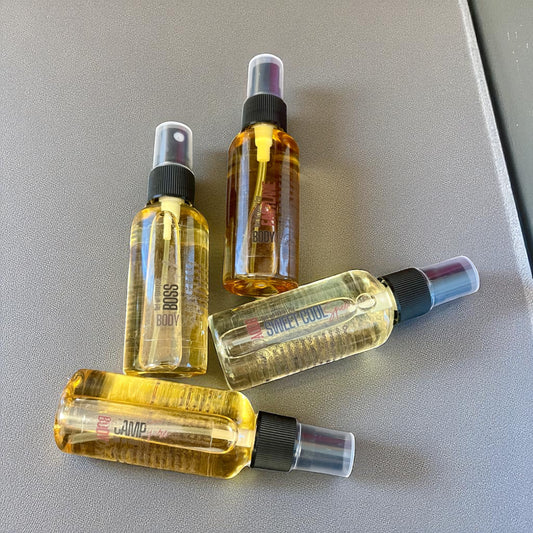 Brave & Wild Men's Body Oil Spray 2oz- 4 Pack Bundle
