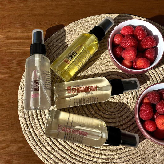 Berry Melody Body Oil Spray 4 Pack Bundle