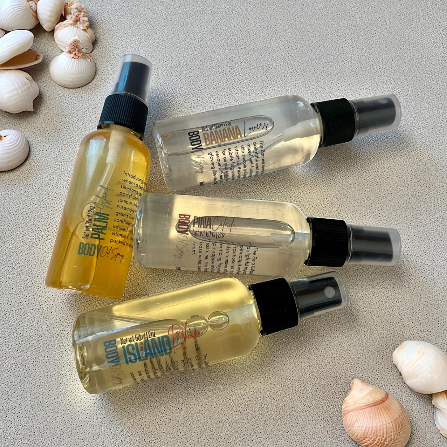 Coastal Blend Body Oil Spray 4-Pack Bundle