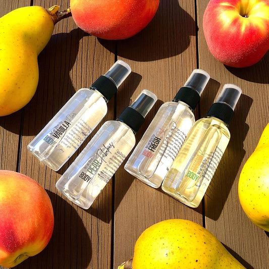 Fresh Fruit Inspired Body Oil Spray 4-Pack Bundle