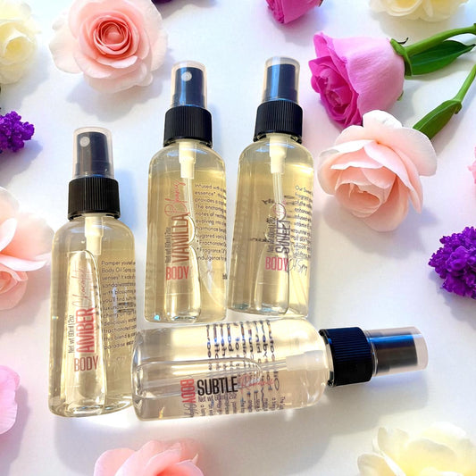 Elegant Sweetness Body Oil Spray 4-Pack Bundle