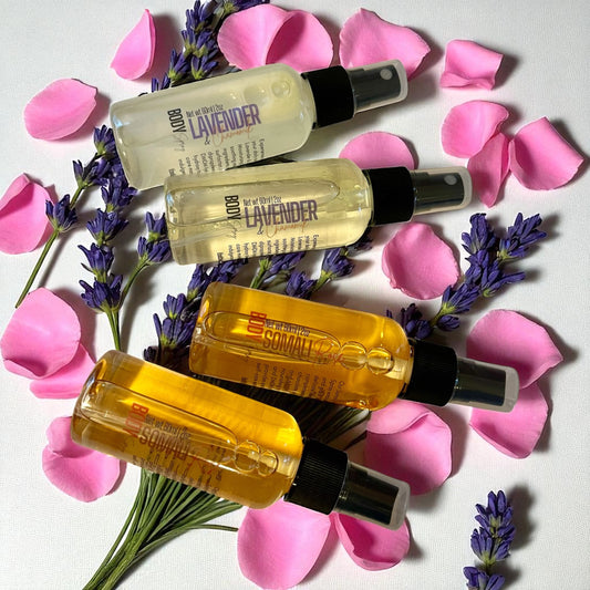 Lavender & Chamomile & Somali Rose Duo Moisturizing Body Spray 4-Pack Bundle