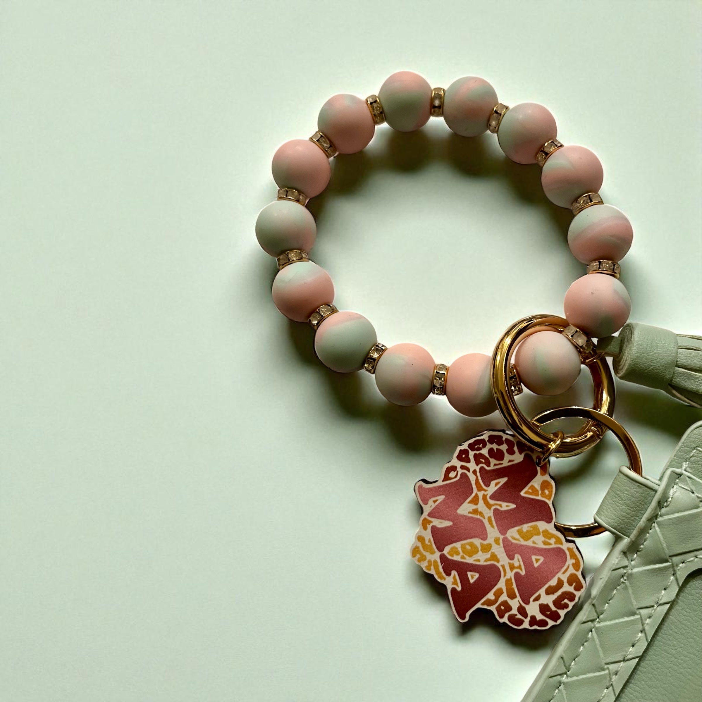 Women's Stripe Silica Gel Lock Clasp Card Holders