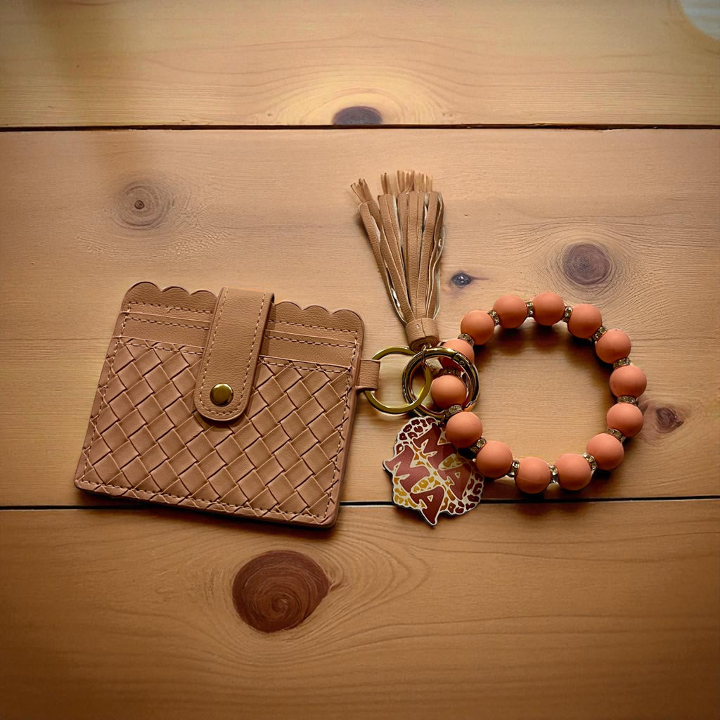 Women's Stripe Silica Gel Lock Clasp Card Holders