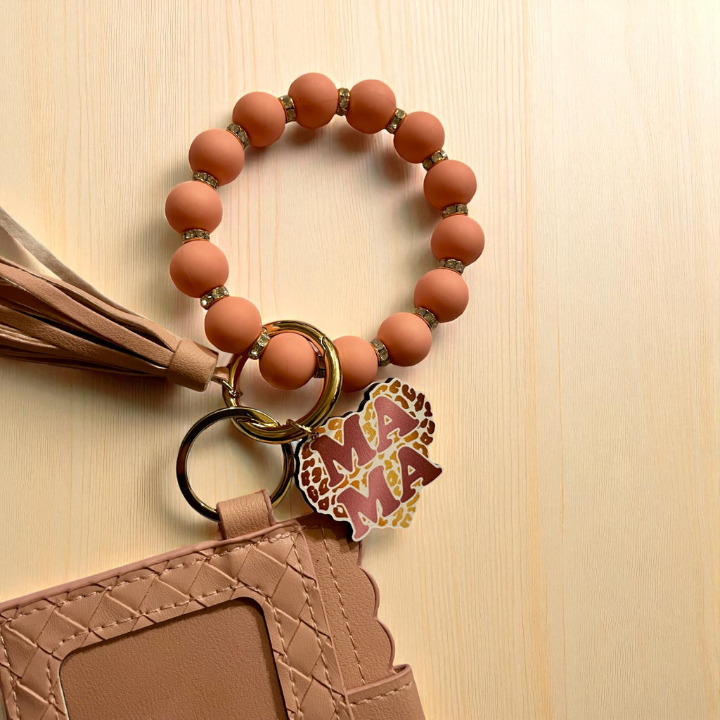 Women's Stripe Silica Gel Lock Clasp Card Holders