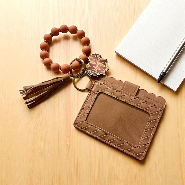 Women's Stripe Silica Gel Lock Clasp Card Holders