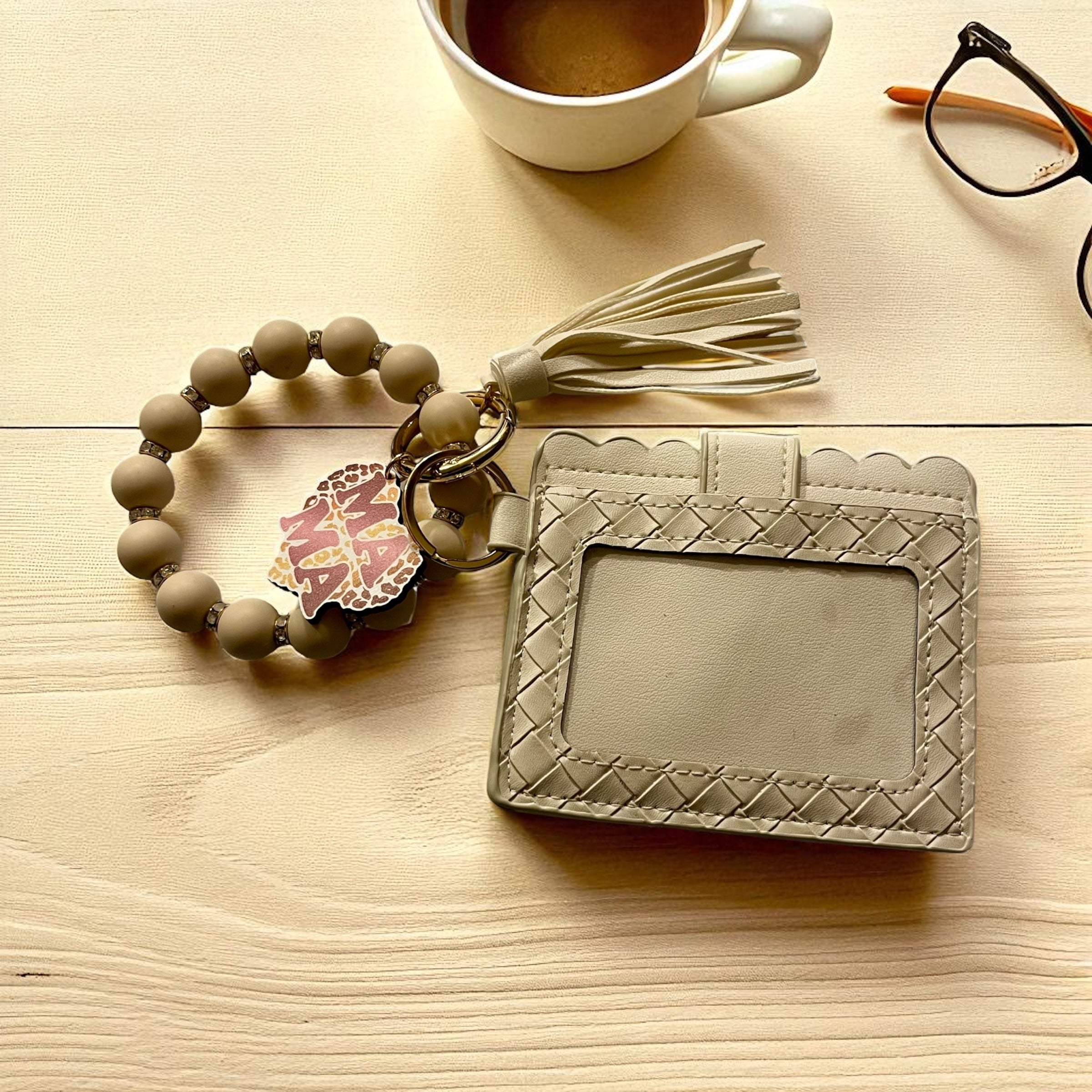 Women's Stripe Silica Gel Lock Clasp Card Holders