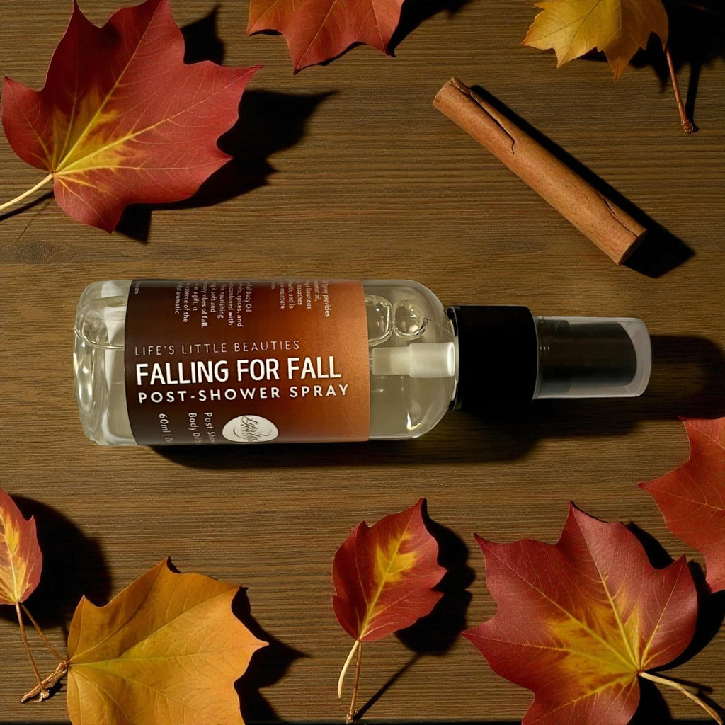 Autumn Body Oil Spray - Warm Spices and Leaves Scent, 2oz
