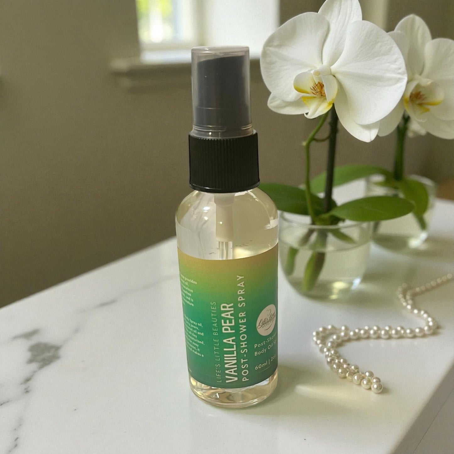 Post-Shower | Vanilla Pear Body Oil Spray - 60ml/2oz