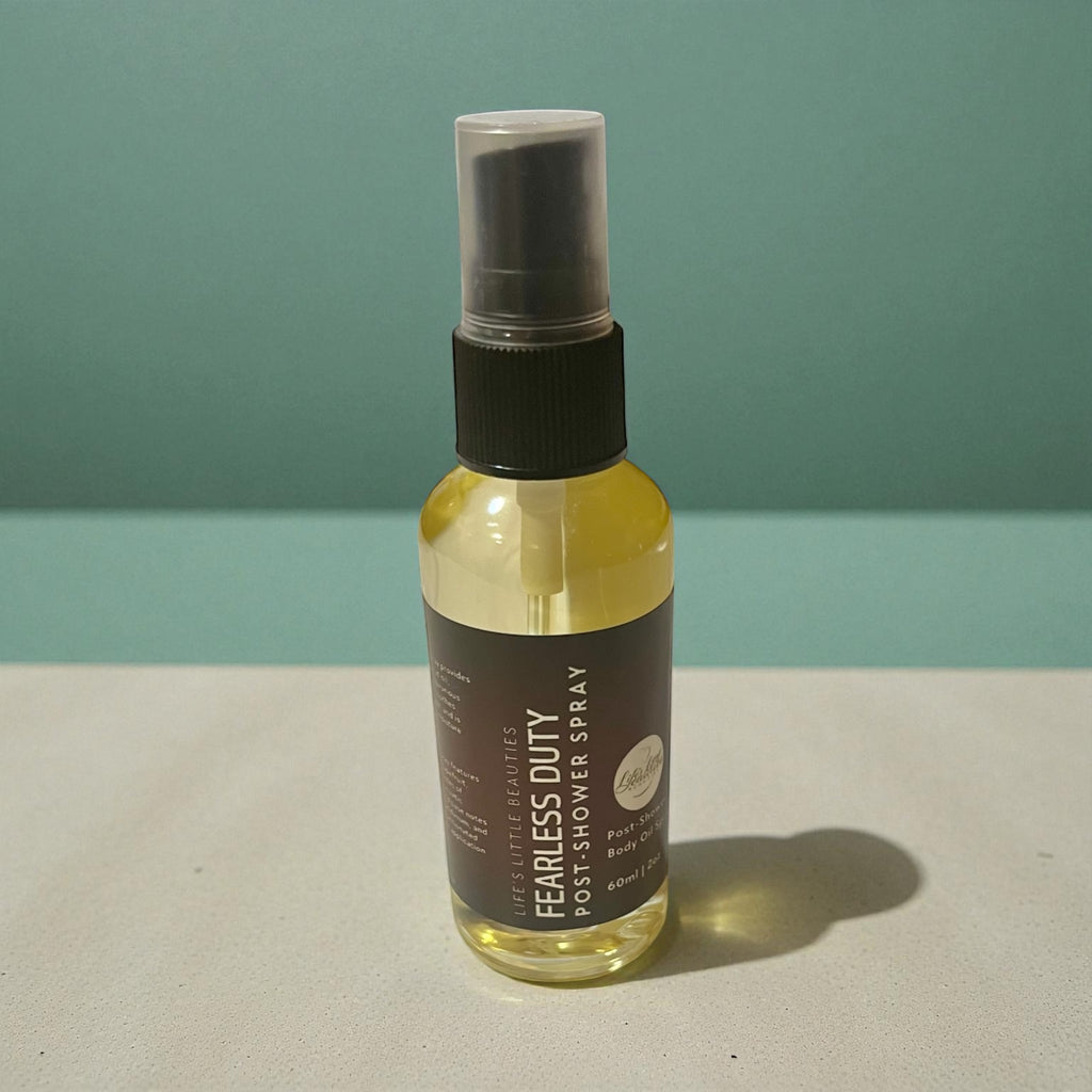 Fearless Duty Body Oil Spray (Japanese Grapefruit, Bergamot, Peppermint, 2oz)