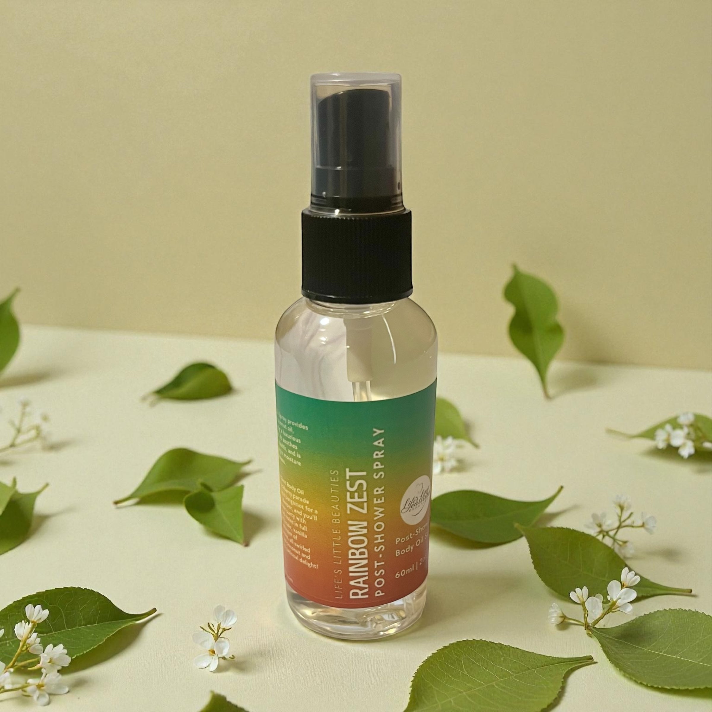 Body Oil Spray: Rainbow Zest Citrus Floral Blend (60ml/2oz)