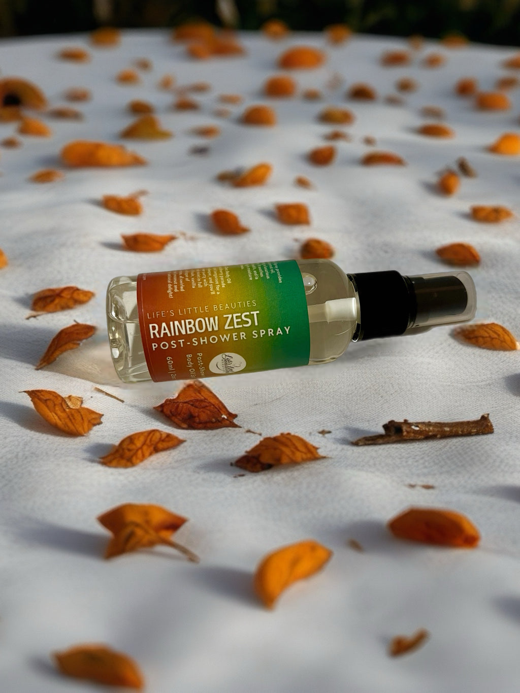 Body Oil Spray: Rainbow Zest Citrus Floral Blend (60ml/2oz)